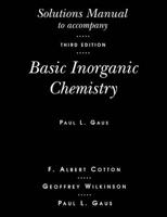 Solutions Manual to Accompany Basic Inorganic Chemistry, 3rd Edition