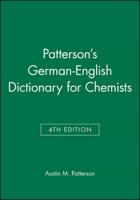 Patterson's German-English Dictionary for Chemists