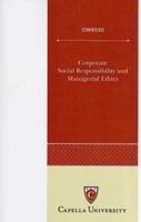 Corporate Social Responsibility and Managerial Ethics