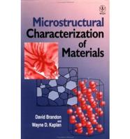 Microstructural Characterization of Materials