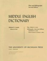 Middle English Dictionary, Plan and Bibliography