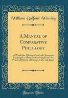 A Manual of Comparative Philology