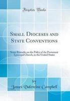 Small Dioceses and State Conventions