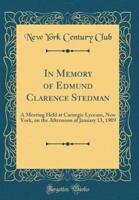 In Memory of Edmund Clarence Stedman