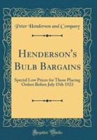 Henderson's Bulb Bargains