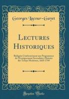 Lectures Historiques