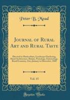 Journal of Rural Art and Rural Taste, Vol. 15