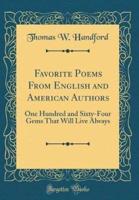 Favorite Poems from English and American Authors