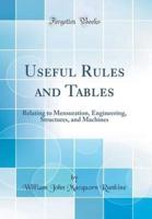 Useful Rules and Tables