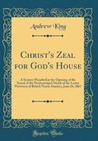 Christ's Zeal for God's House