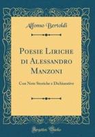 Poesie Liriche Di Alessandro Manzoni