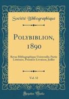 Polybiblion, 1890, Vol. 32