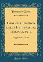 Giornale Storico Della Letteratura Italiana, 1914