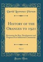 History of the Oranges to 1921, Vol. 4