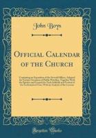 Official Calendar of the Church