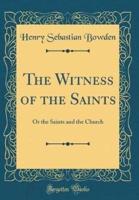 The Witness of the Saints