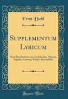 Supplementum Lyricum