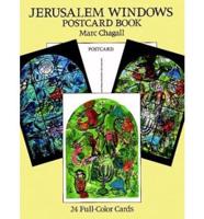 Jerusalem Windows Postcard Book