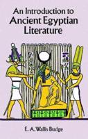 An Introduction to Ancient Egyptian Literature