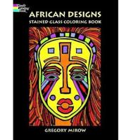 African Stained Glass Colouring Book