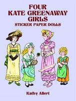 Four Kate Greenaway Girls Sticker Paper Dolls