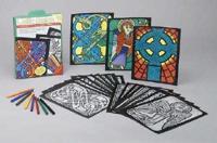 Celtic Design Stained Glass Coloring Kit