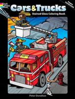 Cars and Trucks Stained Glass Coloring Book