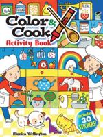 Color & Cook Activity Book With 50 Stickers!