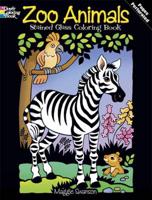 Zoo Animals Stained Glass Coloring Book