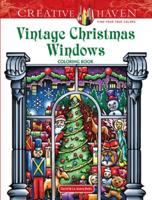 Creative Haven Vintage Christmas Windows Coloring Book