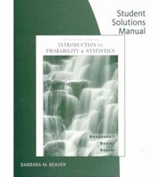 Student Solutions Manual for Mendenhall/beaver/beaver's Introduction to Pro
