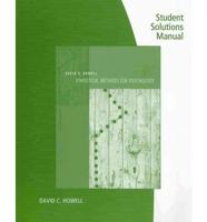 Student Solutions Manual for Howell's Statistical Methods for Psychology, 7