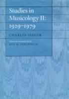 Studies in Musicology II, 1929-1979