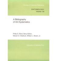 A Bibliography of Ant Systematics