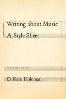 Writing About Music