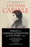 Essays on German Literature and Culture, Part I