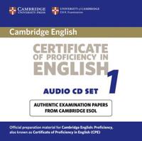 Cambridge Certificate of Proficiency in English 1 Audio CD Set (2 CDs)