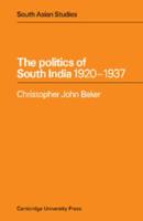 The Politics of South India 1920 1937