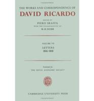 The Works and Correspondence of David Ricardo: Volume 7, Letters 1816-18