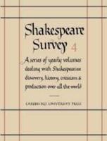 Shakespeare Survey: Volume 4, Interpretation