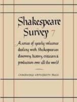 Shakespeare Survey 7 [Style and Language]