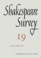 Shakespeare Survey: Volume 19, Macbeth