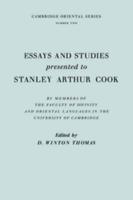 Essays and Studies Presented to Stanley Arthur Cook
