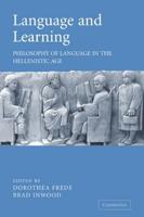 Language and Learning: Philosophy of Language in the Hellenistic Age