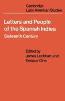 Letters and People of the Spanish Indies