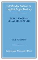 Early English Legal Literature