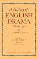 History of English Drama, 1660-1900 7 Volume Paperback Set (In 9 Parts)