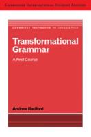 Transformational Grammar International Student Edition