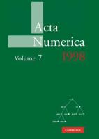 Acta Numerica 1998. Volume 7