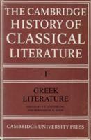 The Cambridge History of Classical Literature. 1 Greek Literature